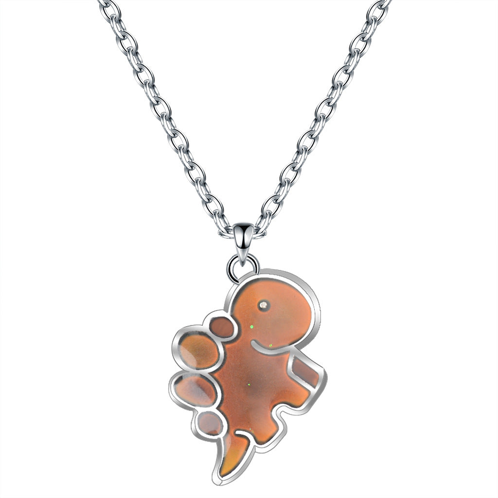 Lindo caricatura de dibujos animados de dibujos animados al por mayor Temperatura de colgante de color sensible que cambie collares de color